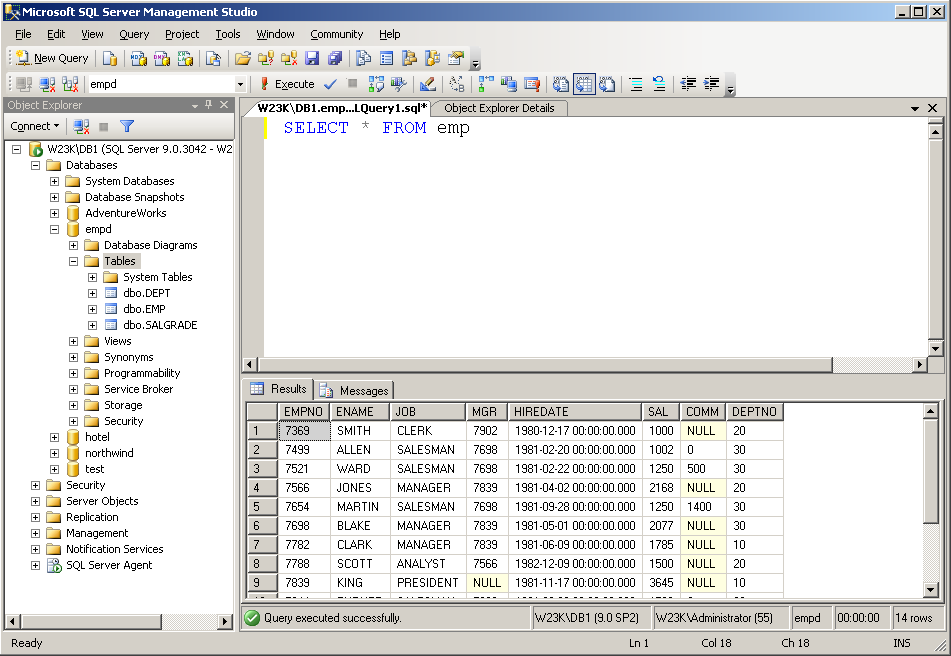 SQL Server Management Studio